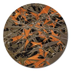 Intricate Abstract Print Magnet 5  (round) by dflcprints