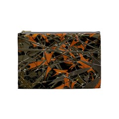 Intricate Abstract Print Cosmetic Bag (medium) by dflcprints