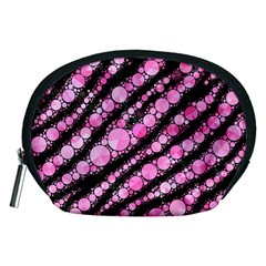 Pink Black Tiger Bling  Accessory Pouch (medium) by OCDesignss