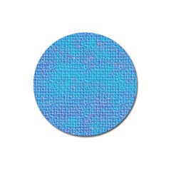 Textured Blue & Purple Abstract Magnet 3  (round) by StuffOrSomething