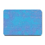 Textured Blue & Purple Abstract Small Door Mat 24 x16  Door Mat