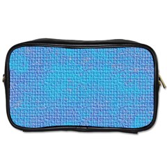 Textured Blue & Purple Abstract Travel Toiletry Bag (two Sides) by StuffOrSomething