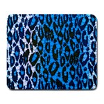 Florescent Blue Cheetah  Large Mouse Pad (Rectangle) Front