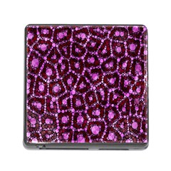 Cheetah Bling Abstract Pattern  Memory Card Reader With Storage (square) by OCDesignss