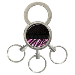 Pink Tiger Bling 3-ring Key Chain by OCDesignss