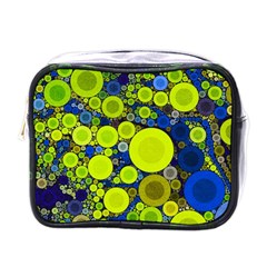 Polka Dot Retro Pattern Mini Travel Toiletry Bag (one Side)