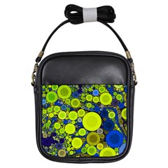 Polka Dot Retro Pattern Girl s Sling Bag