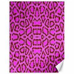 Florescent Pink Animal Print  Canvas 18  X 24  (unframed)