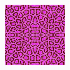 Florescent Pink Animal Print  Glasses Cloth (medium, Two Sided)