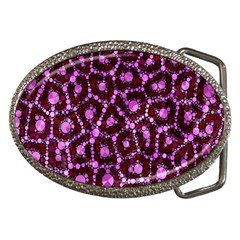 Cheetah Bling Abstract Pattern  Belt Buckle (oval) by OCDesignss