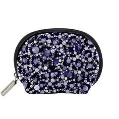 Lavender Cheetah Bling Abstract  Accessory Pouch (small)