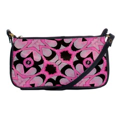 Powder Pink Black Abstract  Evening Bag by OCDesignss