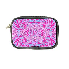 Trippy Florescent Pink Blue Abstract  Coin Purse by OCDesignss