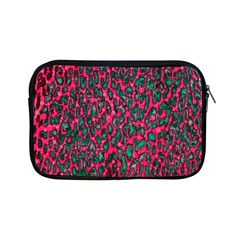 Florescent Pink Leopard Grunge  Apple Ipad Mini Zippered Sleeve by OCDesignss