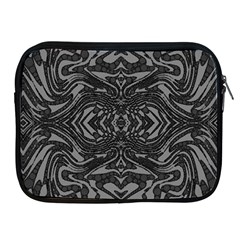 Trippy Black&white Abstract  Apple Ipad Zippered Sleeve