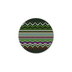 Chevrons And Distorted Stripes Golf Ball Marker (10 Pack) by LalyLauraFLM