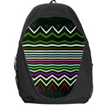 Chevrons and distorted stripes Backpack Bag Front