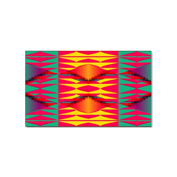 Colorful tribal texture Sticker (Rectangular)