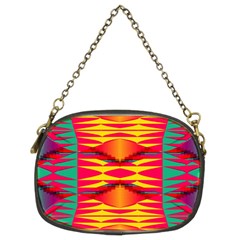 Colorful Tribal Texture Chain Purse (two Sides) by LalyLauraFLM