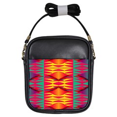 Colorful Tribal Texture Girls Sling Bag by LalyLauraFLM