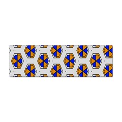 Orange blue honeycomb pattern Sticker Bumper (100 pack)