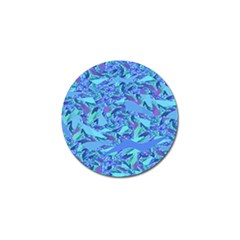 Blue Confetti Storm Golf Ball Marker 10 Pack