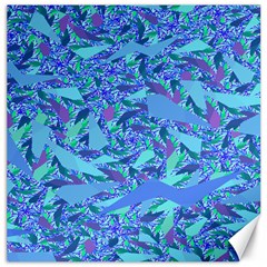 Blue Confetti Storm Canvas 20  X 20  (unframed)