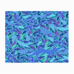 Blue Confetti Storm Glasses Cloth (small, Two Sided)