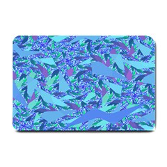 Blue Confetti Storm Small Door Mat by KirstenStar