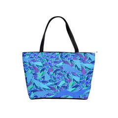 Blue Confetti Storm Large Shoulder Bag