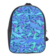 Blue Confetti Storm School Bag (large)