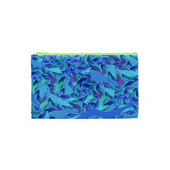 Blue Confetti Storm Cosmetic Bag (xs)