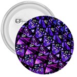  Blue purple Glass 3  Button Front