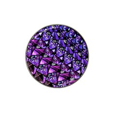  Blue Purple Glass Golf Ball Marker (for Hat Clip)