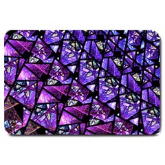  Blue Purple Glass Large Door Mat by KirstenStar