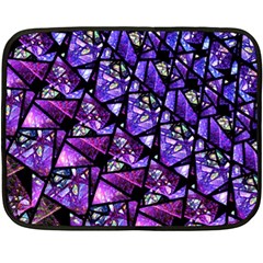  Blue Purple Glass Mini Fleece Blanket (two Sided)