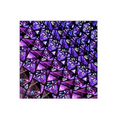  Blue Purple Glass Satin Bandana Scarf