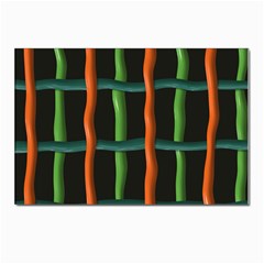 Orange Green Wires Postcard 4 x 6  (pkg Of 10) by LalyLauraFLM