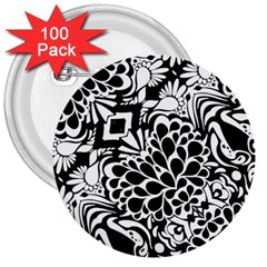 70 s Wallpaper 3  Button (100 Pack)