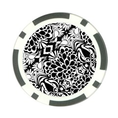 70 s Wallpaper Poker Chip