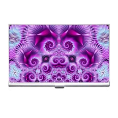 Purple Ecstasy Fractal Business Card Holder by KirstenStar