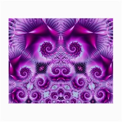 Purple Ecstasy Fractal Small Glasses Cloth by KirstenStar