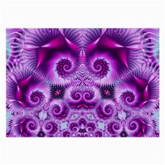 Purple Ecstasy Fractal Large Glasses Cloth by KirstenStar