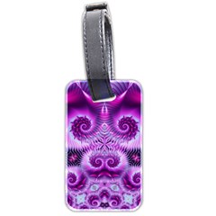 Purple Ecstasy Fractal Luggage Tag (two Sides) by KirstenStar