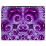 Purple Ecstasy Fractal Cosmetic Bag (XXXL) Back