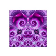 Purple Ecstasy Fractal Satin Bandana Scarf by KirstenStar