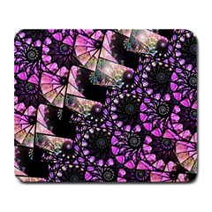 Hippy Fractal Spiral Stacks Large Mouse Pad (rectangle)