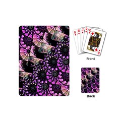 Hippy Fractal Spiral Stacks Playing Cards (mini) by KirstenStar