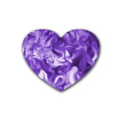 Lavender Smoke Swirls Drink Coasters (heart) by KirstenStar