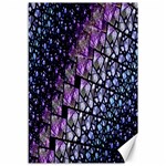 Dusk Blue and Purple Fractal Canvas 12  x 18  (Unframed) 11.88 x17.36  Canvas - 1